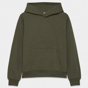 Aritzia Cozy Sweatfleece Perfect Hoodie in Dark Olive, Small